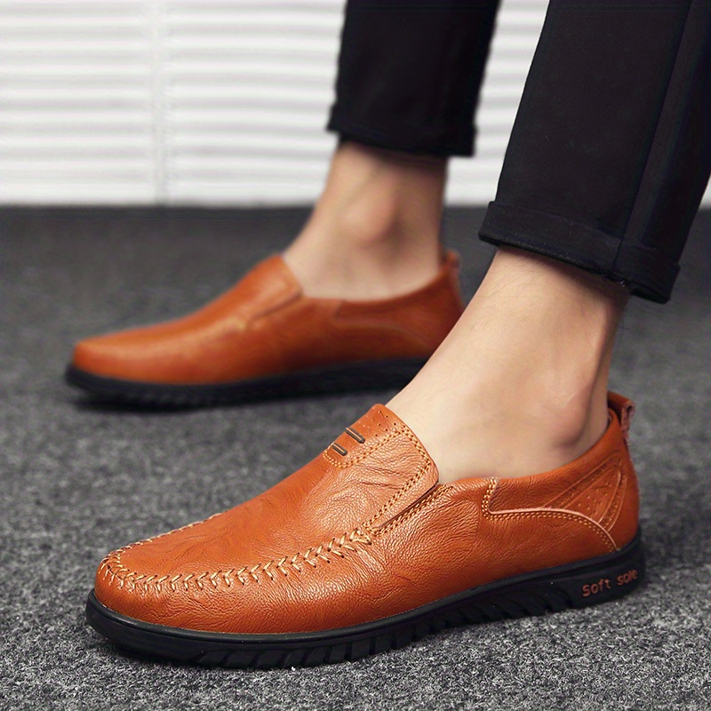 PARTY Penny Loafers for Men with Genuine Leather - Genuine Leather Classic  Formal Leather Shoes Slip-On Loafer Shoes for Men, Perfect for Business and