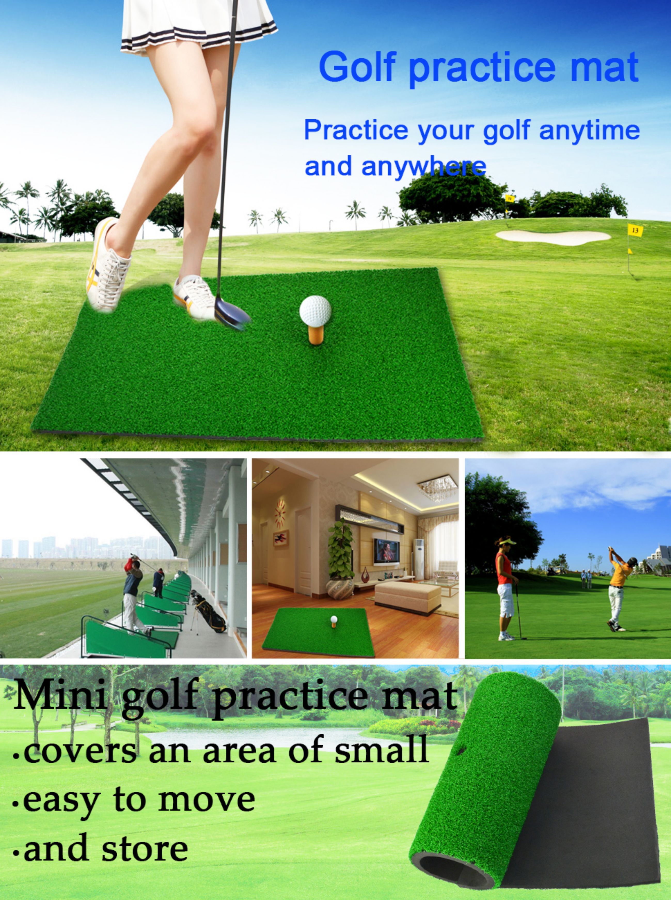 Golf Hitting Mat Perfect Indoor Outdoor Practice Includes Temu Canada