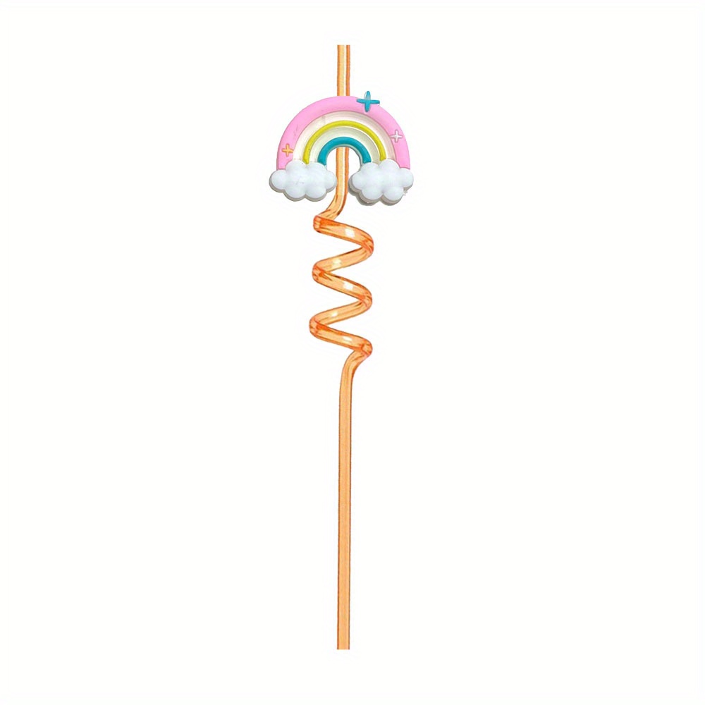 Pastel Cloud Rainbow Straw Topper| Straw Buddy | Straw Charm | Straw  Decoration