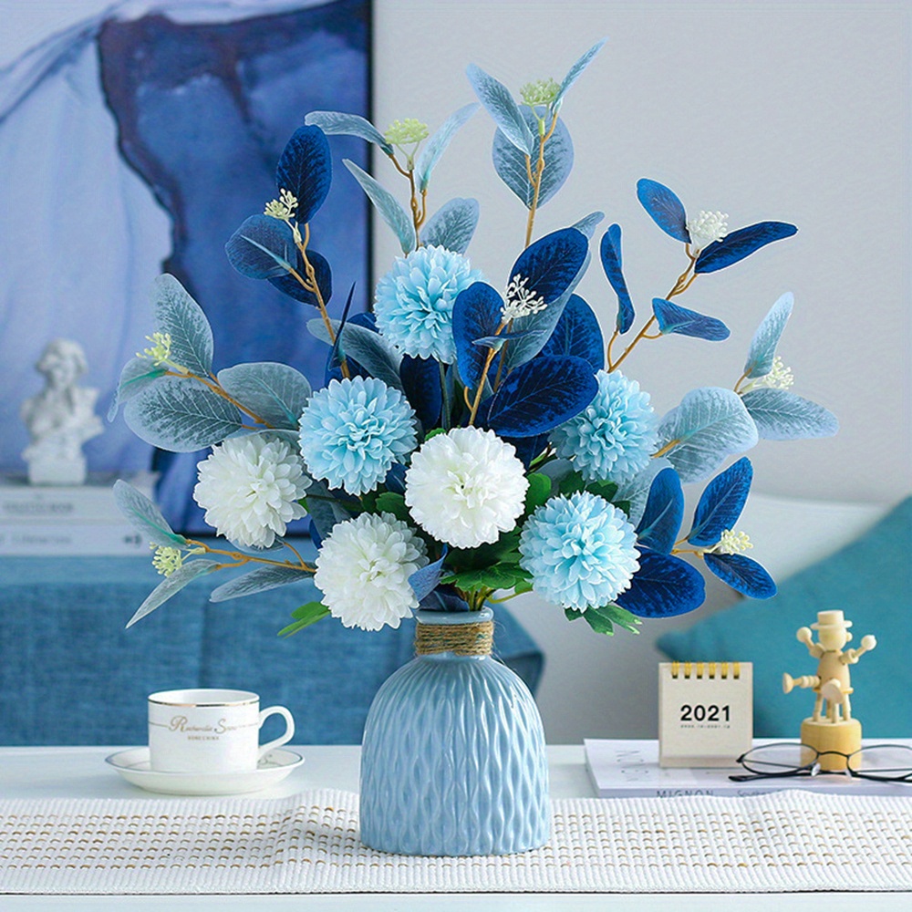 Winter Fake Flowers For Decoration Artificial Hydrangea Flowers Bulk  Artificial Flower Decor For Dining Table Kitchen Table