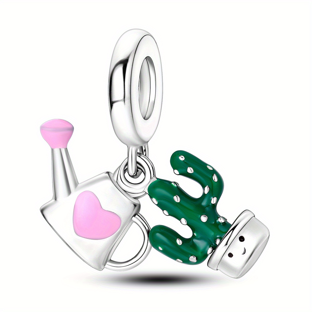Charms for Pandora Bracelet, Sewing Machine Charm, Enamel, 925