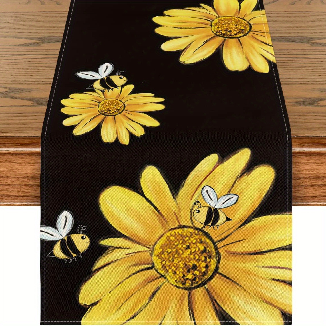 TEMU 1 pz, Runner da a Forma di e Ape , Decorazione Stagionale Primaverile con Fiori per Tavolo da per Decorazioni di Feste , 13 X 72 Pollici