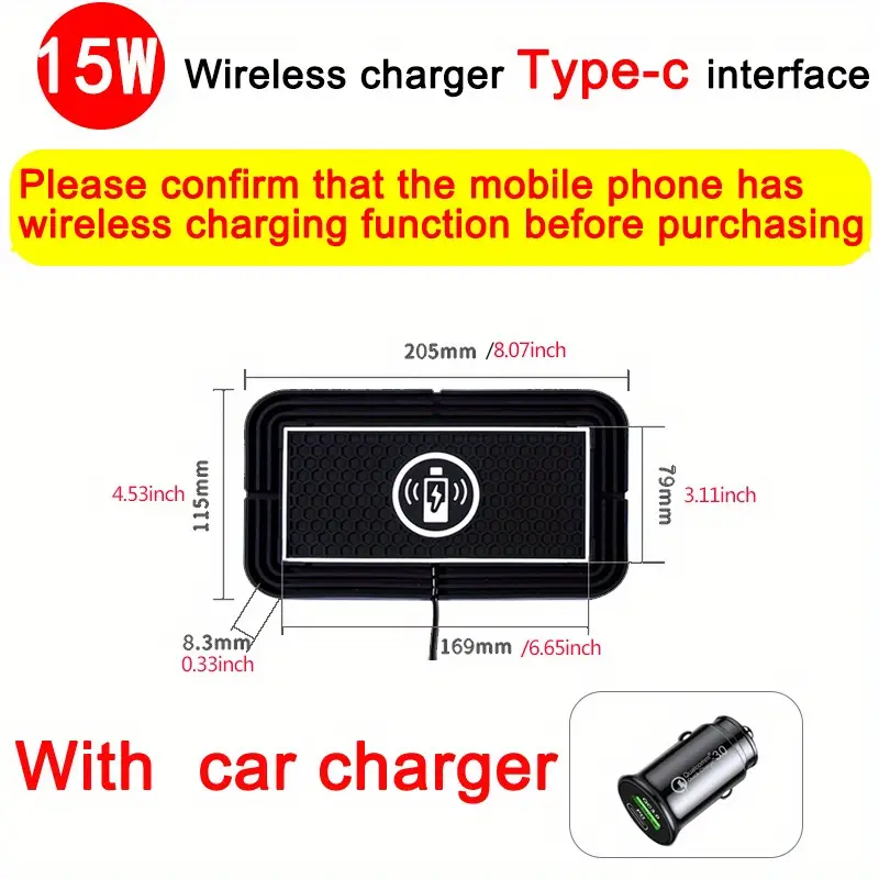 Car Magnetic Wireless Charger Qi Phone Charger Wireless Air - Temu