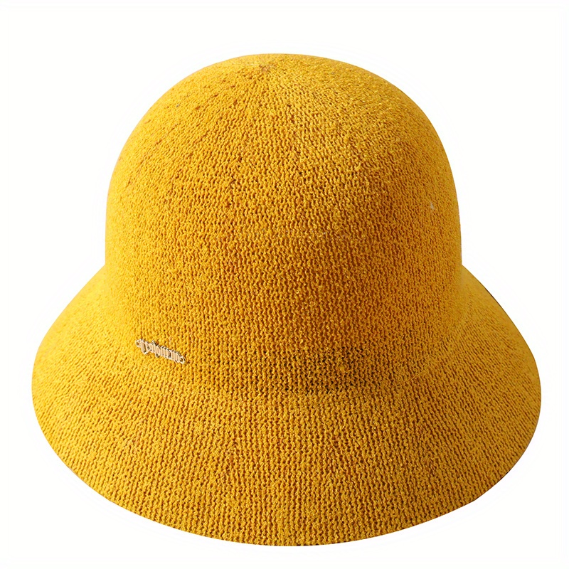 Candy Color Small Bucket Hat Iron Label Decor Summer Sun Hat - Temu