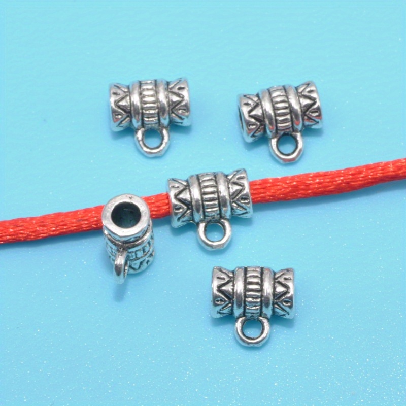 20pcs Pendant Pinch Bail Clasps Necklace Hooks Clips Charms Connector for  Jewelry Making DIY Bracelet Necklace