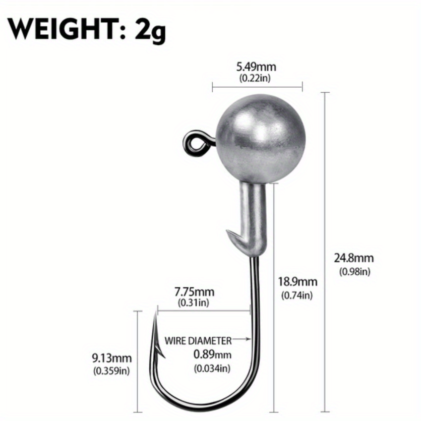 Floating Jig Heads #1/0 hook CHART/BLACK 