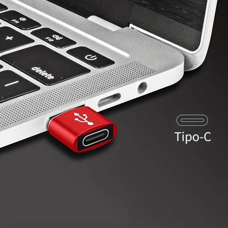 Paquete de 4 adaptadores USB a USB C, adaptador USB A a USB C 3.0 es un  convertidor USB C para relojes Apple, Airpods, iPhone 12 13 14 Pro Max,  iPad Mini