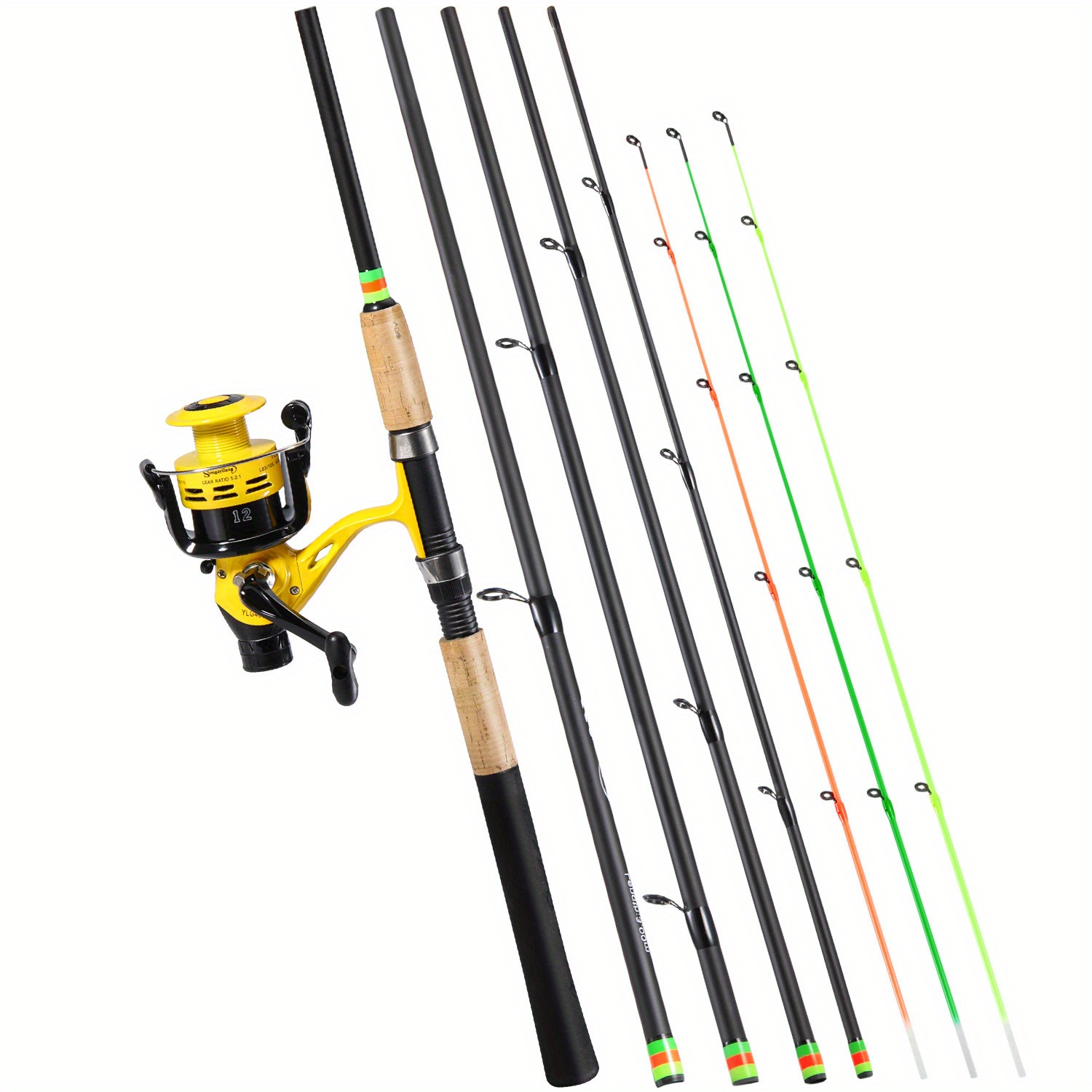Sougayilang Feeder Carp Fishing Rod Reel Combos 6 Section - Temu Canada