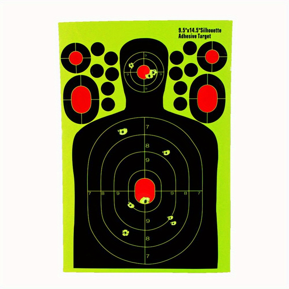 10pcs 14 5 Inch Human Body Shape Shooting Targets Reactive Splatter