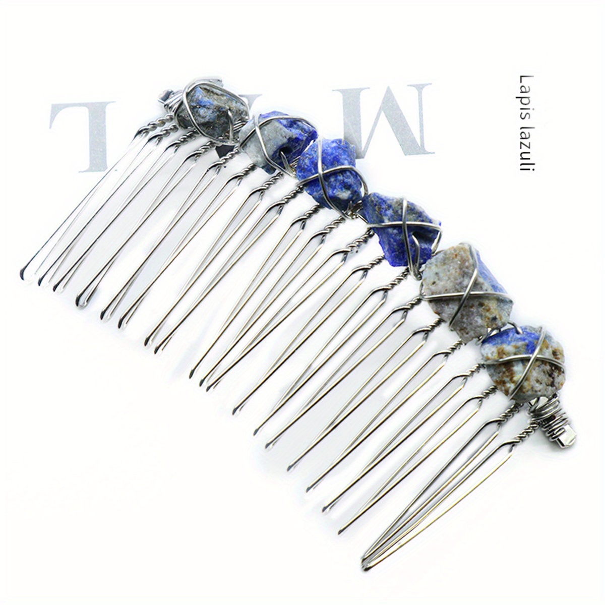 Witch's Raw Stone Hair Comb Wrap Hair Accessories
