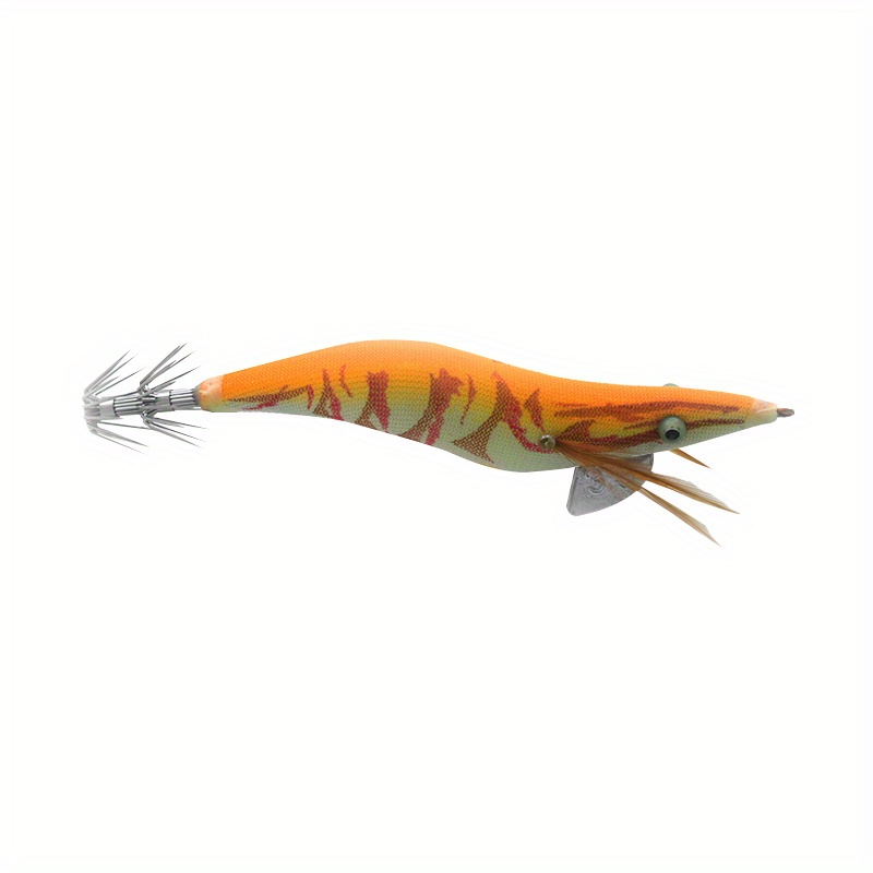 Shrimp Lures Fishing Saltwater,Squid Bait  Fsquid Hook Glow Effect  Flexible Swimming, Realistic Shrimp For Snakehead Fish, Squid, Cod, Snapper  Piomoner : : Sports & Outdoors