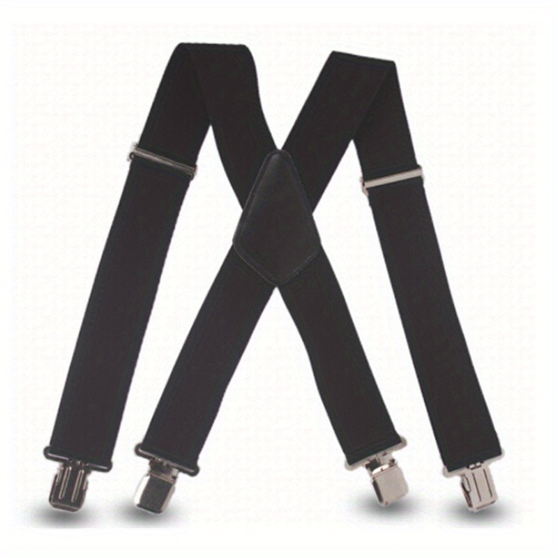  MENDENG Black Suspenders for Men Heavy Duty Big and