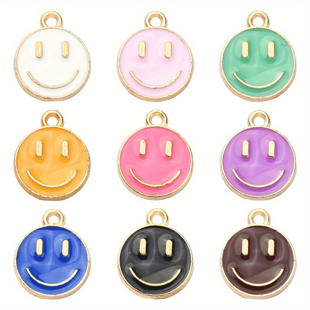 E-shop Über 18 Stück/Packung Zinklegierung Anhänger Multi Farbe Ausdruck Charms Mit Loch Gemischte Stil Für Ohrring Armband Halskette Herstellung