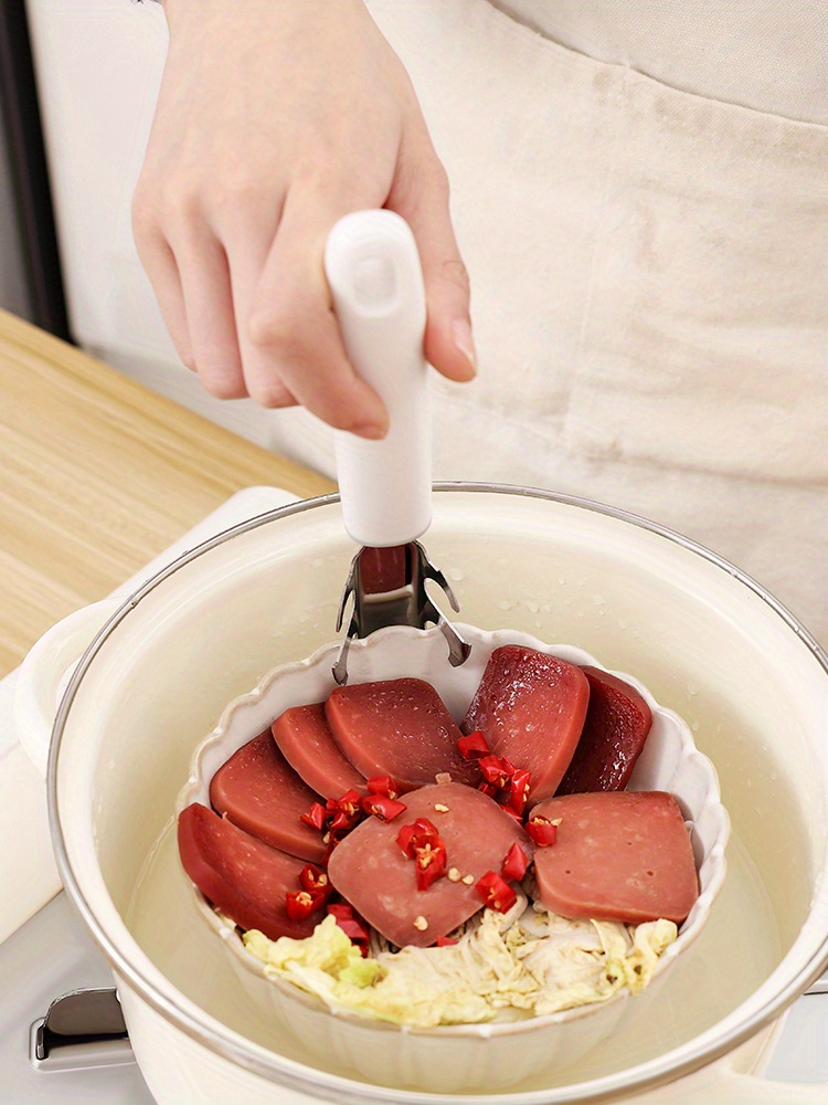 Bowl Clip, Stainless Steel Plate Clip Bowl Clamp Moving Hot Hot Plate Clamp  for Instant Pot kitchen for Family for Woman(304 silicone bowl clamp