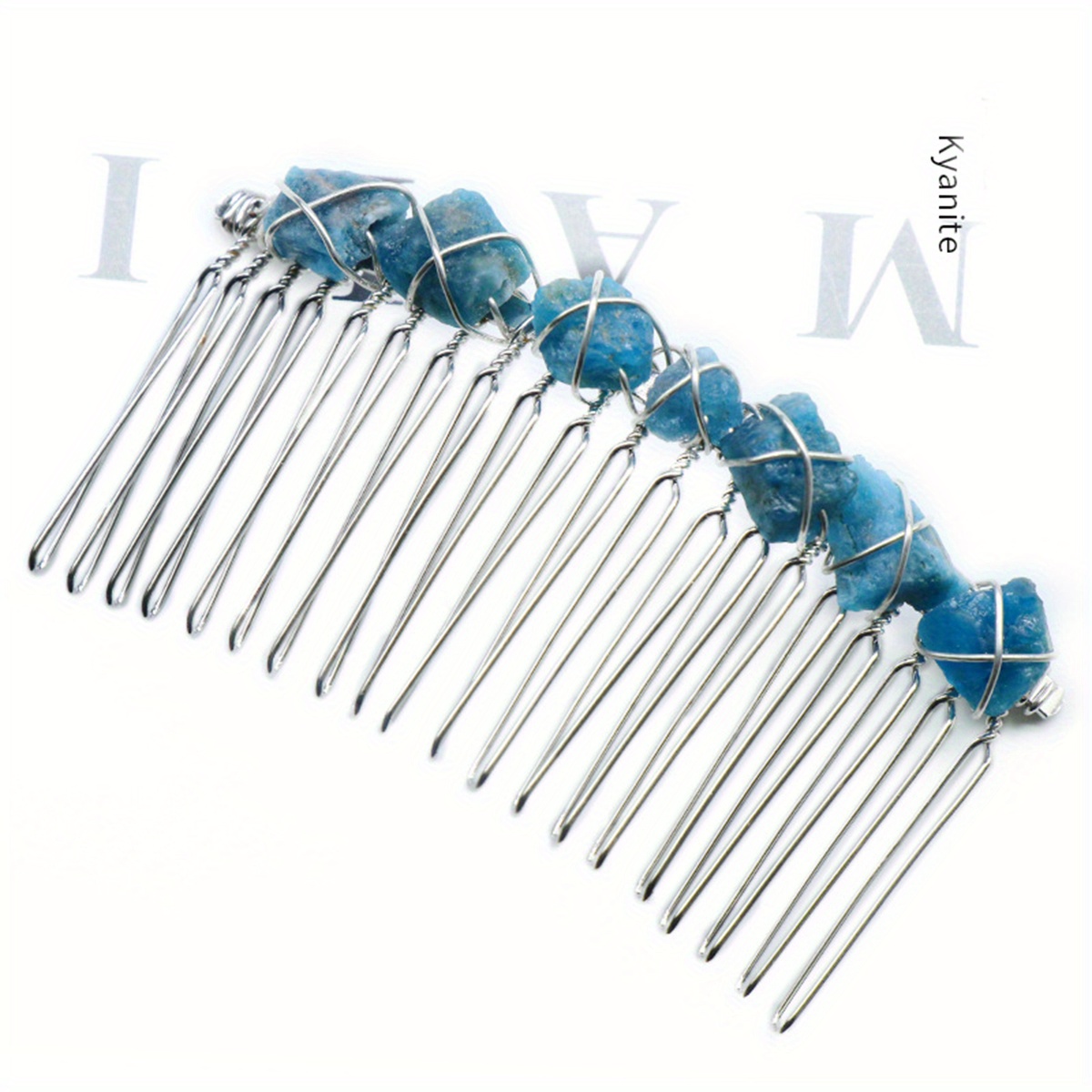 Witch's Raw Stone Hair Comb Wrap Hair Accessories