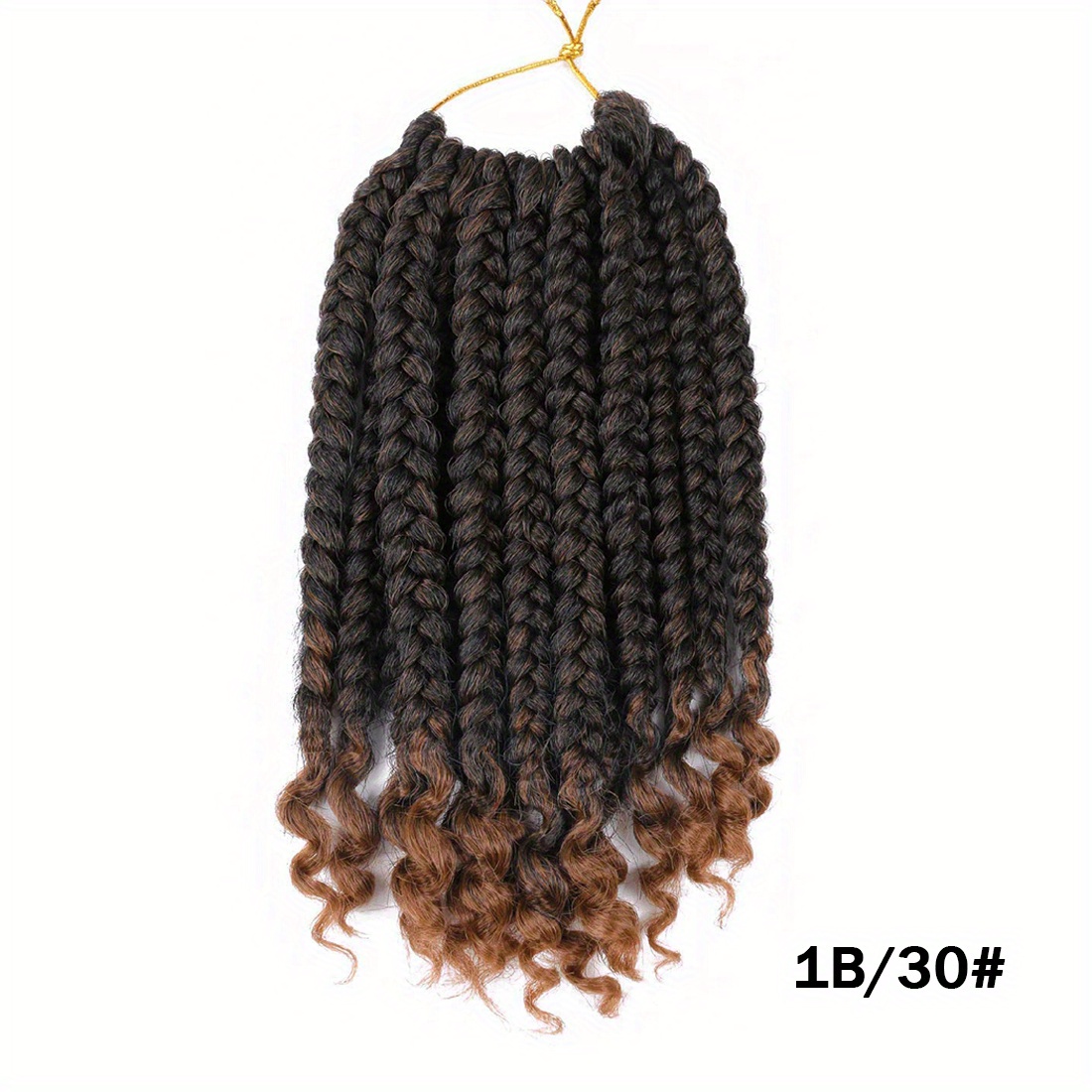 Box Braid Crochet Hair Curly Ends Short Bob Crochet Bohemian - Temu