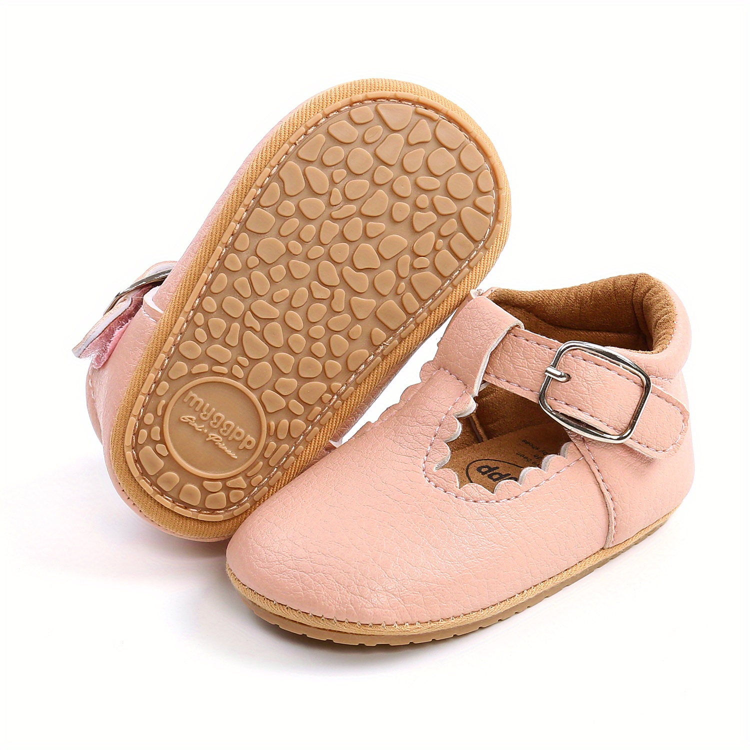 Baby Girls Mary Jane Shoes Adjustable Buckle Strap Kids Soft - Temu