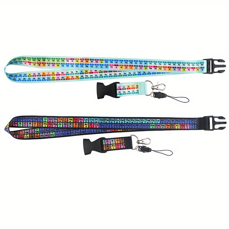 Chemistry Periodic Table Of Elements Lanyards Key Chain Neck Temu