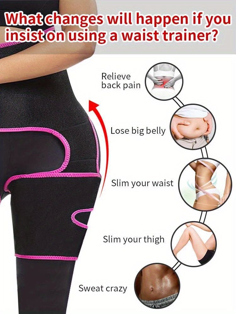 Generic 3 In 1 Waist And Thigh Trimmer Double Compression Belt Leg