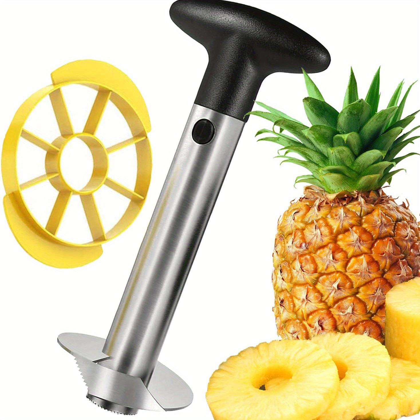 6pcs Éplucheur d'ananas trancheuse d'ananas en acier - Temu Belgium