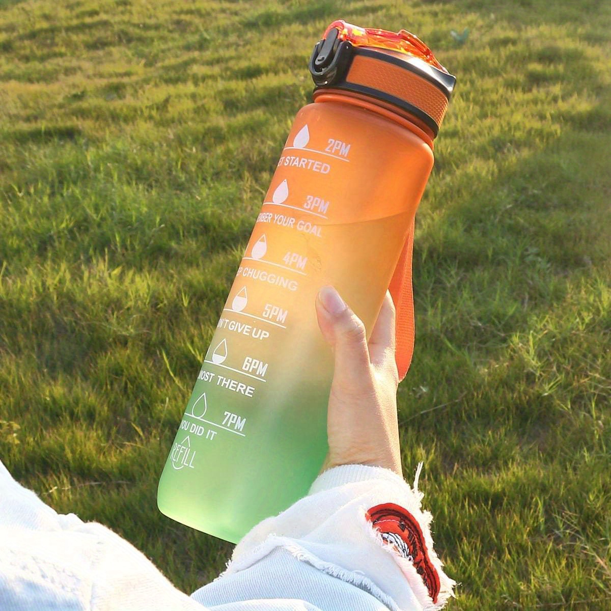 Gradient Motivational Water Bottle (32 oz)