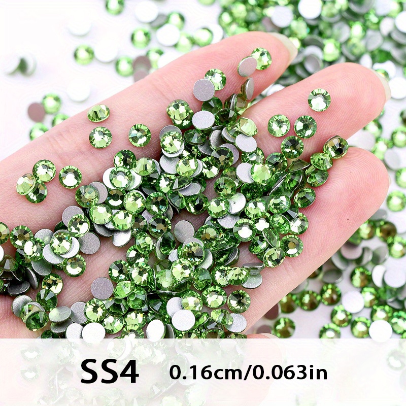 Set de cristales para nail art Verde