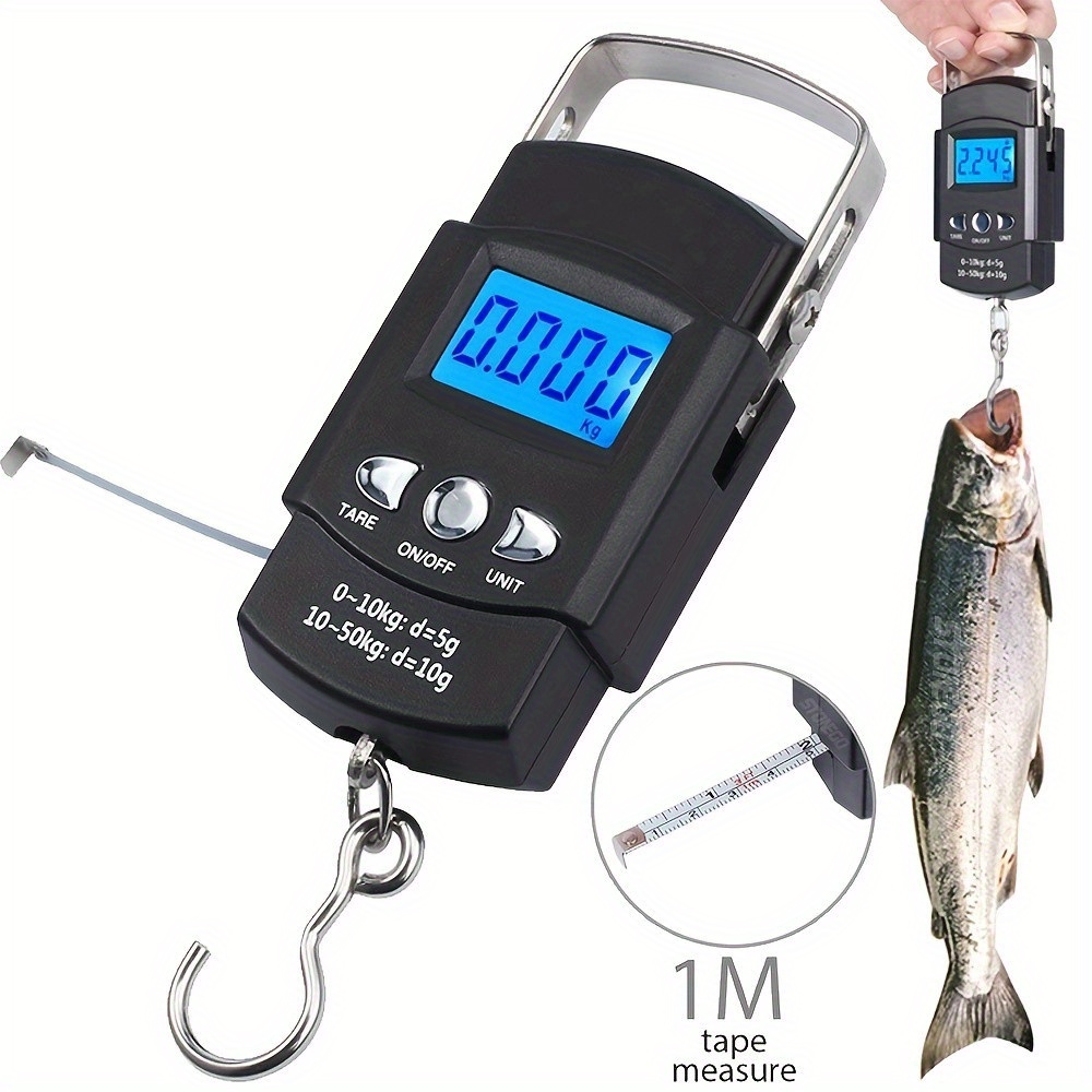 Portable Digital Scale: Accurately Weigh Fish Bags Luggage - Temu