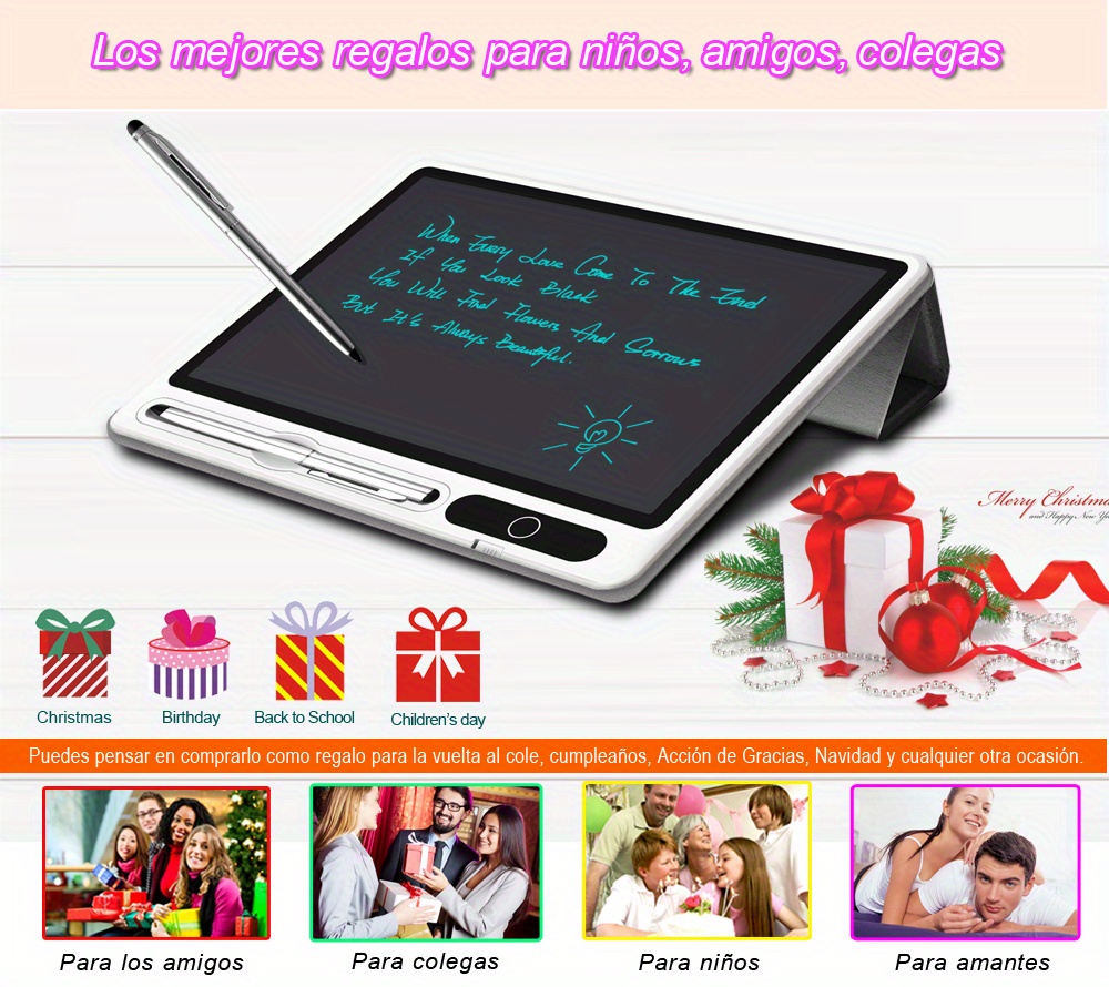 Electronis Note Book lcd Writing Tablet With Faux Leather - Temu
