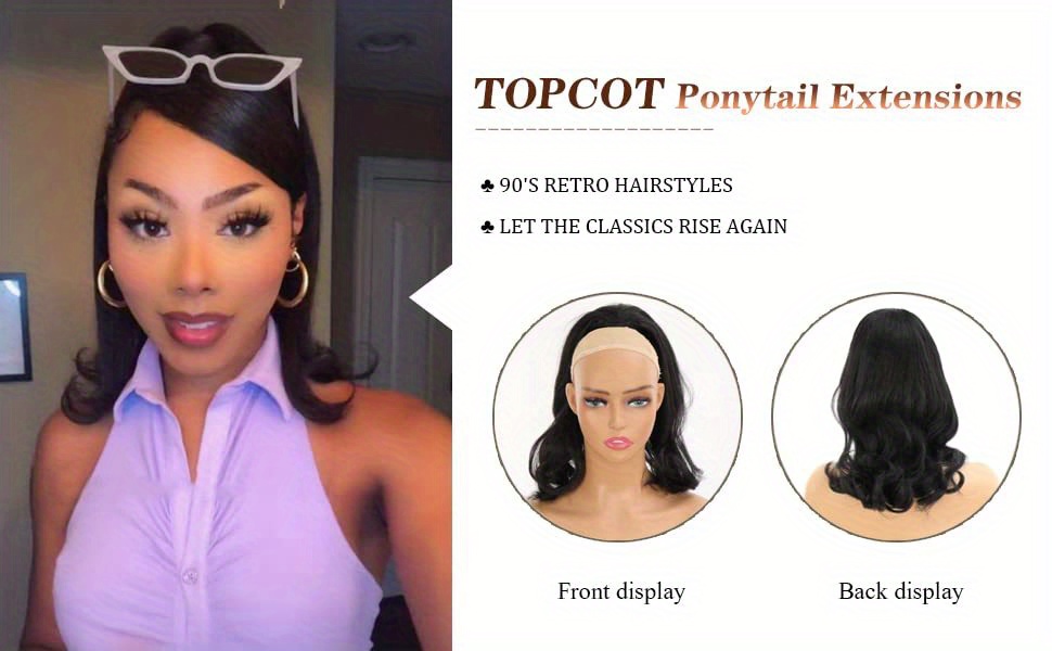   straight drawstring ponytail synthetic hair extensions tail warping ponytail hair for natural fluffy   straight ponytai details 1
