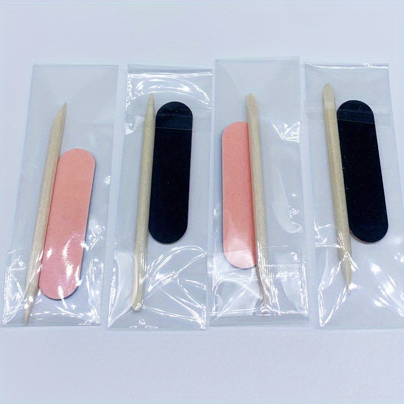 100 Stück Orangenholzstäbchen – 7,4 Cm, Für Maniküre & Pediküre, Spitzer & Flacher Kopf