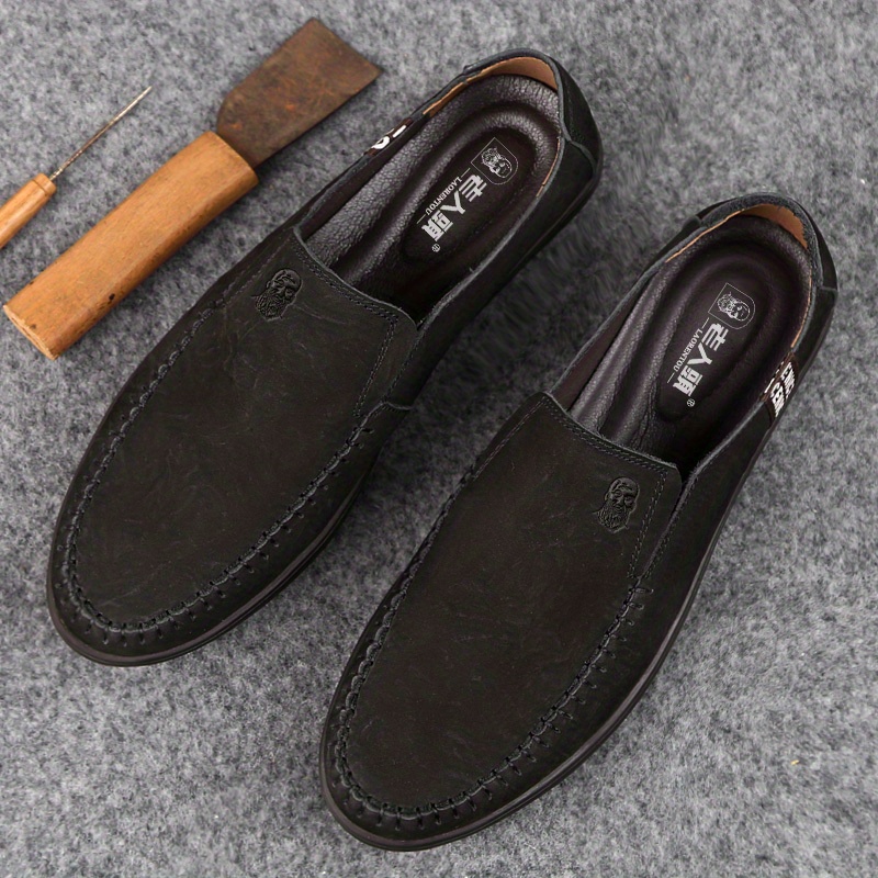 mens leather walking shoes