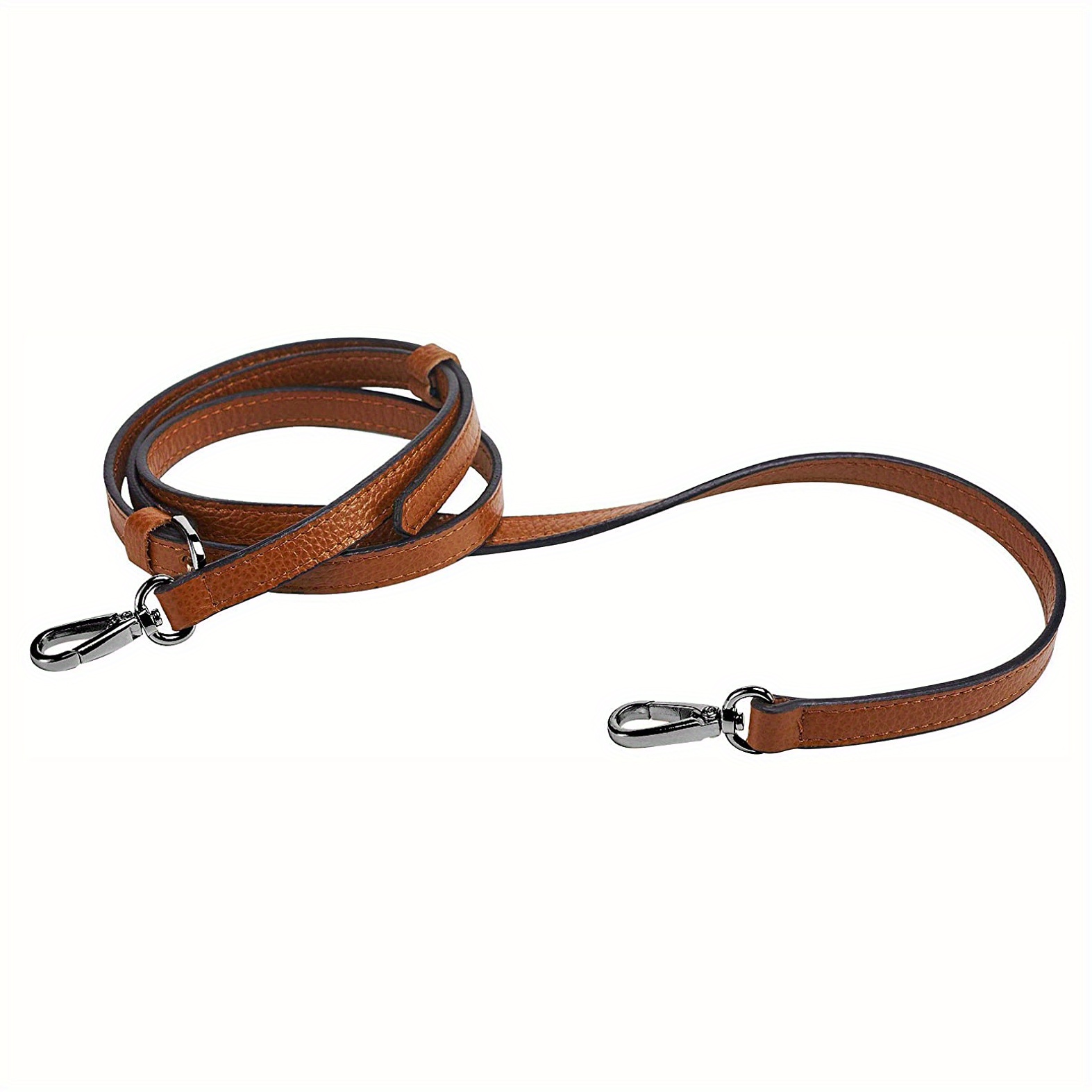 Dark Brown Leather Purse Strap,leather Belt,italian Natural