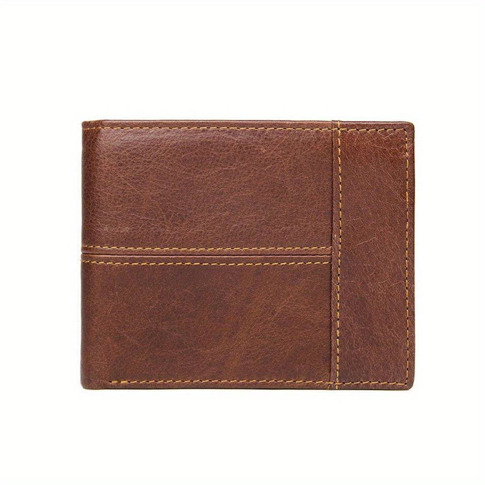 Genuine Leather Men Wallets Coin Pocket Short Mens Leather Wallet With ...