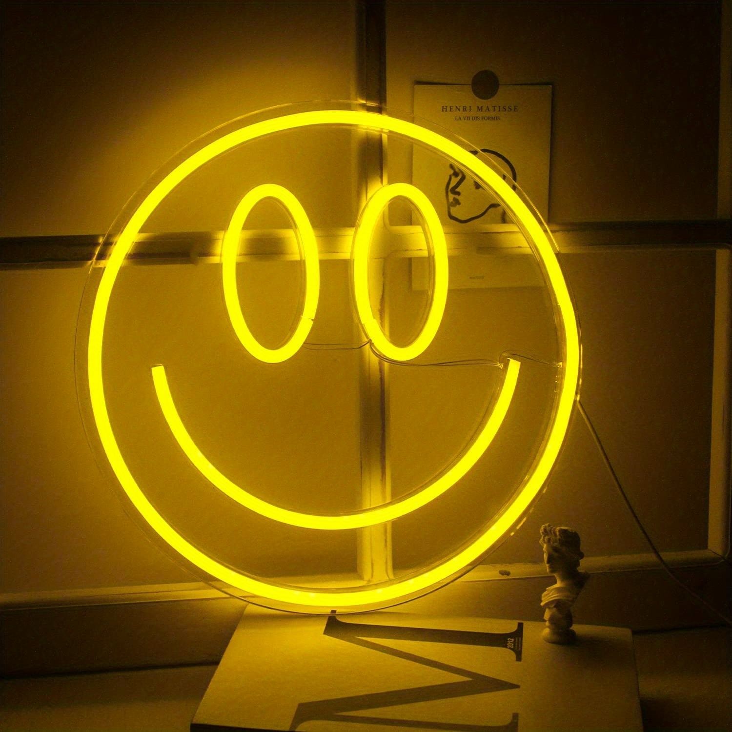 Smile Face Neon Sign Led Neon Light Wall Decor Smiley Face - Temu