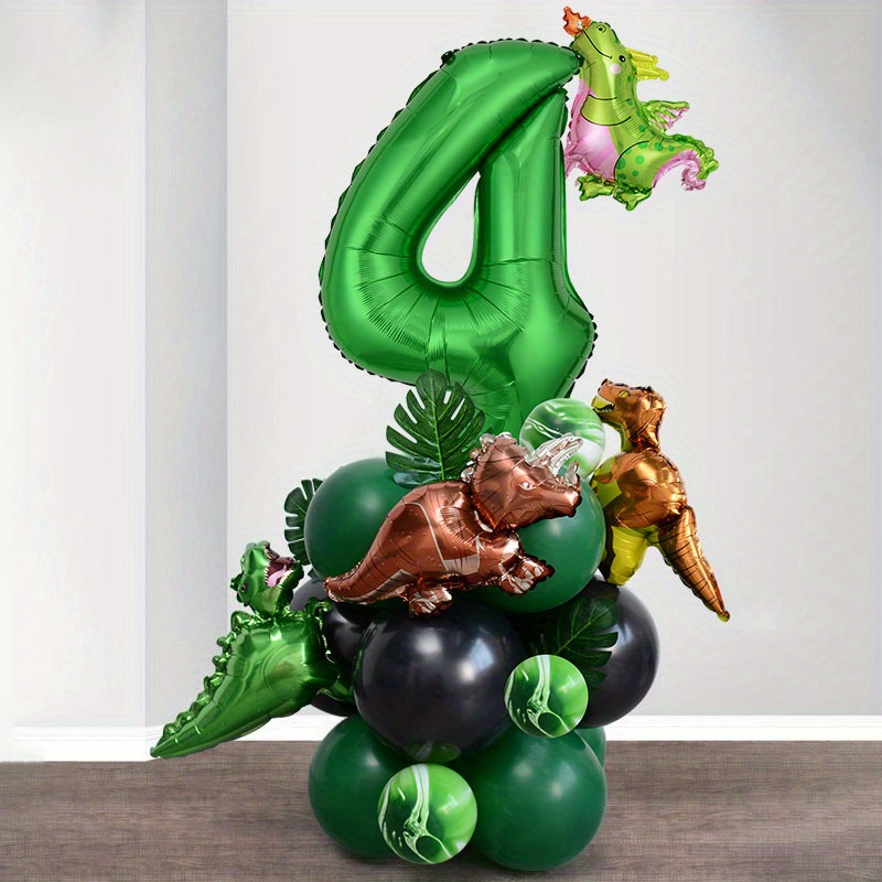 Mini palloncino alluminio dinosauro verde - Vegaooparty