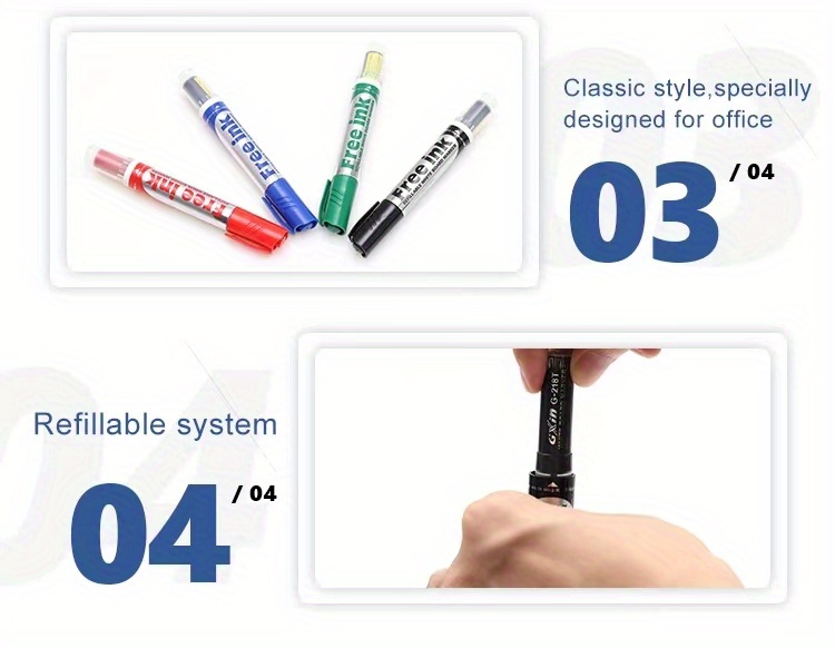 Whiteboard Note Marker Refill Easy Dry Erase Whiteboard Note Temu