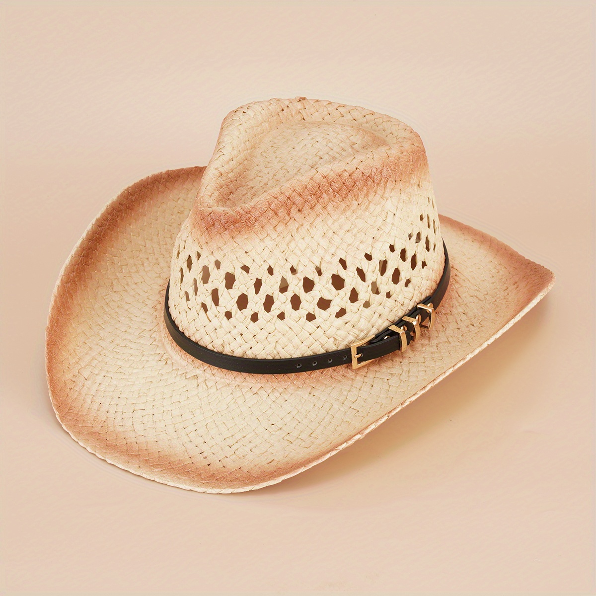 Denim Straw Hat Western Outdoor Sun Protection H