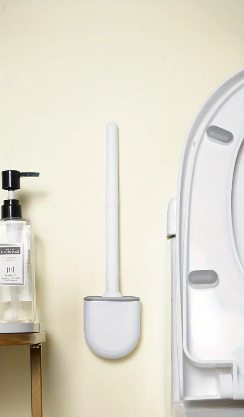 4 Spazzole Per WC Con Design Curvo - Pulizia Profonda, Manico Lungo 40 Cm - Foto 11