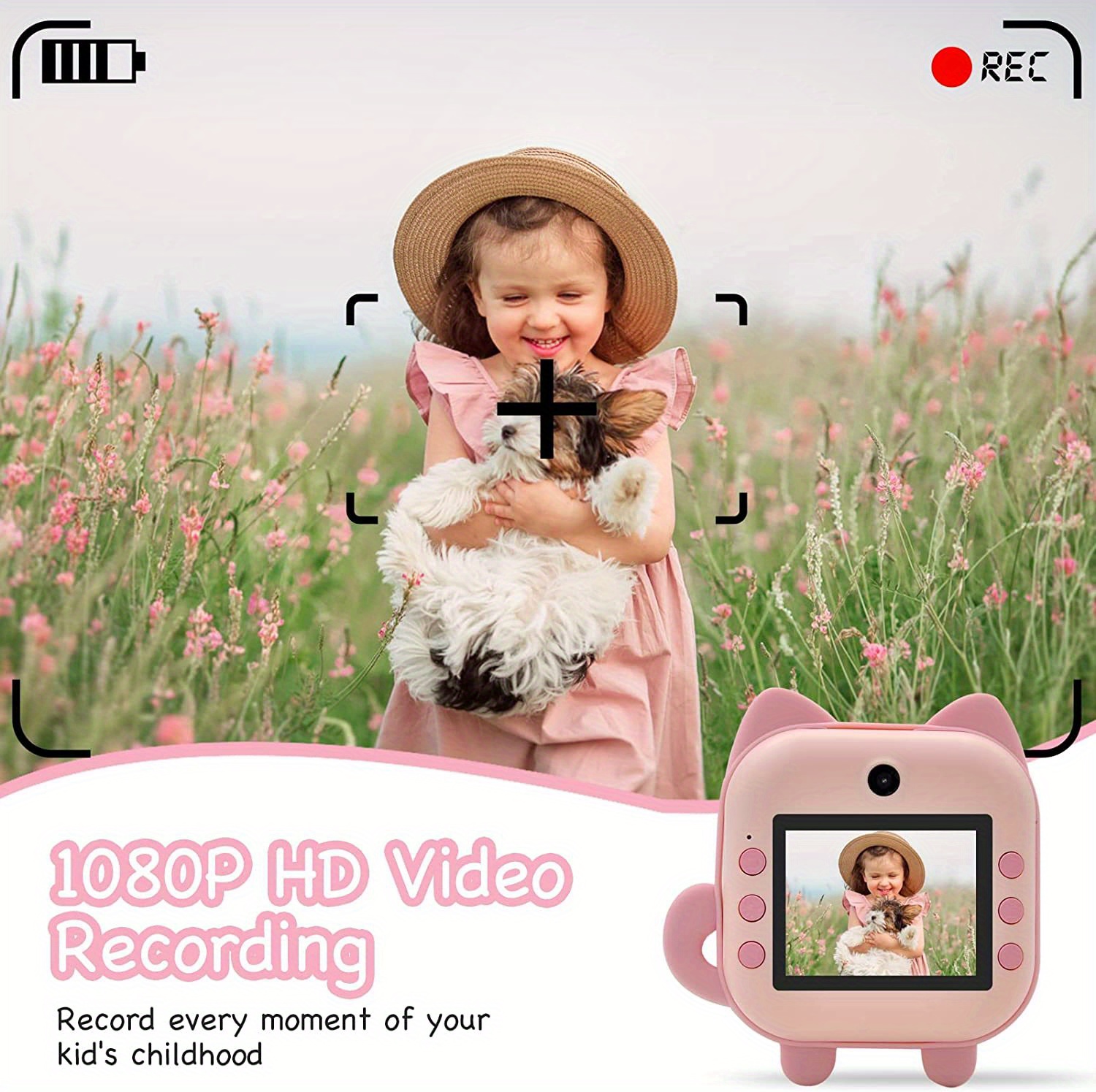 Toy Instant Printing Camera Mini Digital Camera Hd Video - Temu