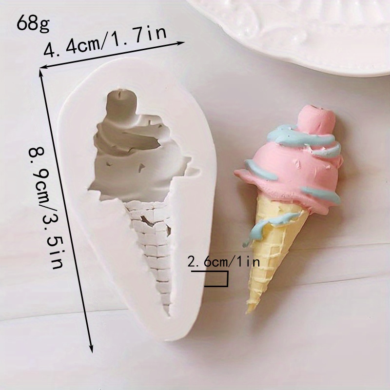 3d Silicone Mini Ice Cream Chocolate Mold Perfect For Candy - Temu