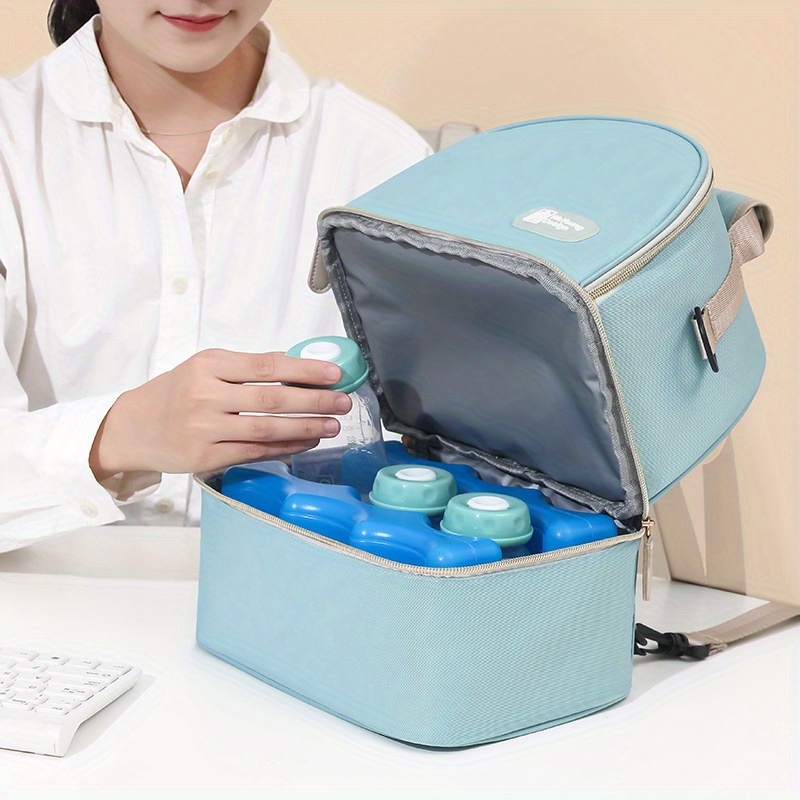 Breast Pump Bag Backpack Lunch Bag,With blue ice and storage