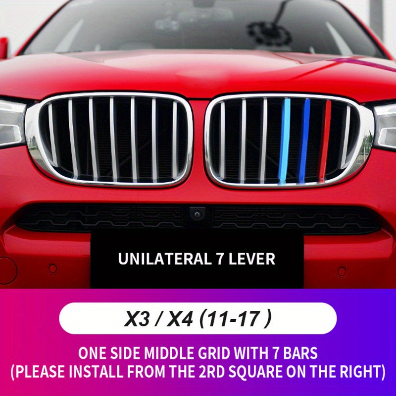 Upgrade Your X3, X5, X7 And More With These Stylish 3d Car Front Grille  Trim Strips! - Temu Germany