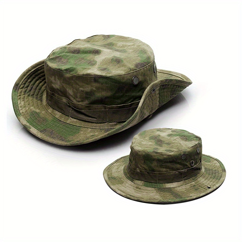 Cp Sporty Camouflage Hat, Men's Wide Outdoor Hiking Camping Fishing Hat Foldable Hat For Men Bucket Hat