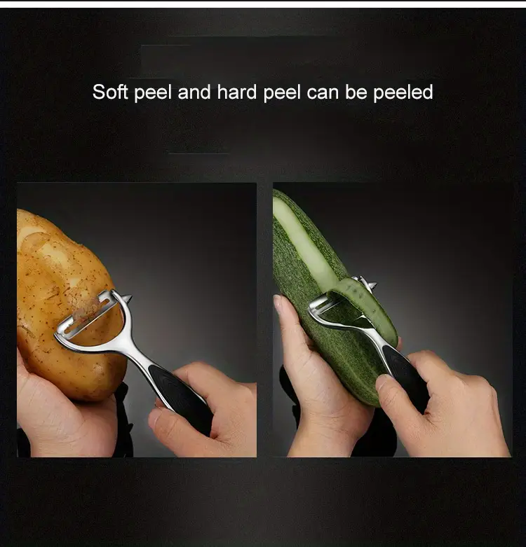 1pc fruit peeler vegetable peeler creative peeler metal peeler potato peeler kitchen peeler melon planer reusable pear peeler carrots peelers kitchen tools kitchen stuff kitchen gadgets kitchen accessories details 2