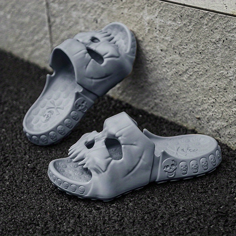 Skull slippers on sale