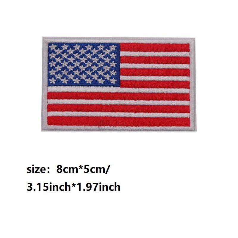 1pc Embroidery Of American Flag Embroidery Stickers Back Glue Flag Stickers  Square Backpack Decoration Stickers Outdoor Sports Embroidery Stickers  Embroidery - Arts, Crafts & Sewing - Temu