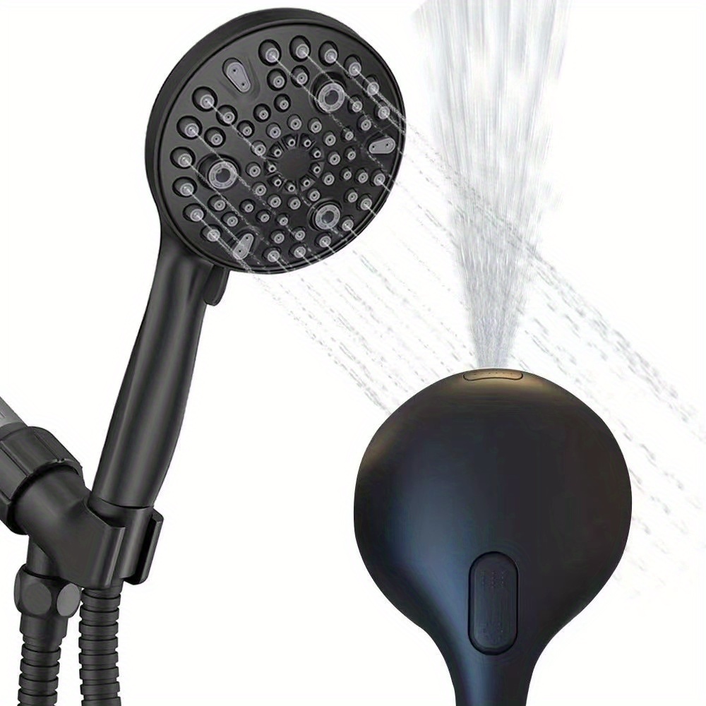 Matte Black Rain Shower Nozzle Hand held Spray 10 Spray Temu