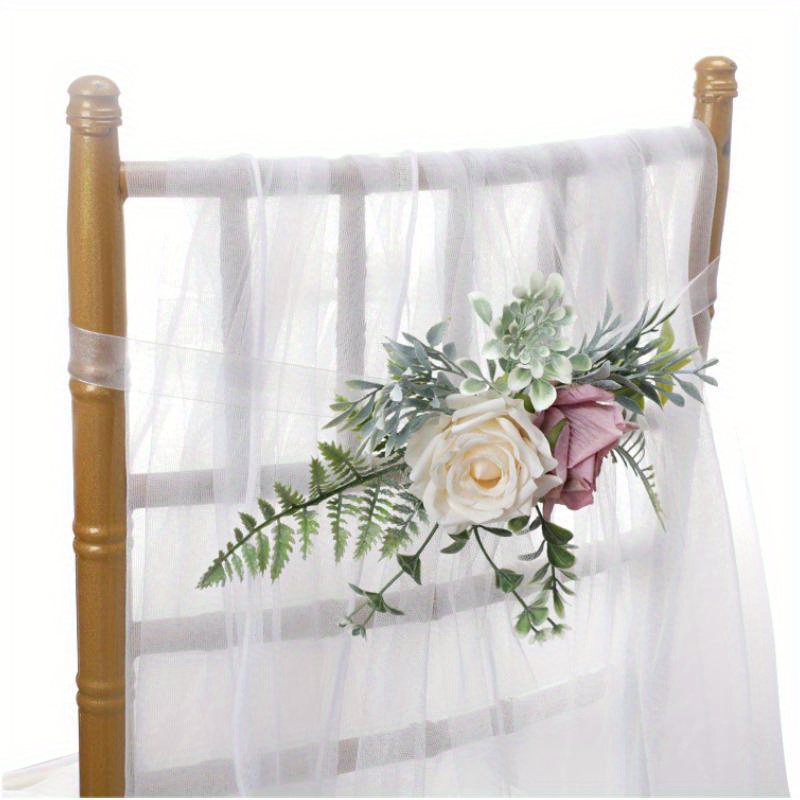 Wedding Aisle Decorations Pew Flower For Wedding Ceremony - Temu