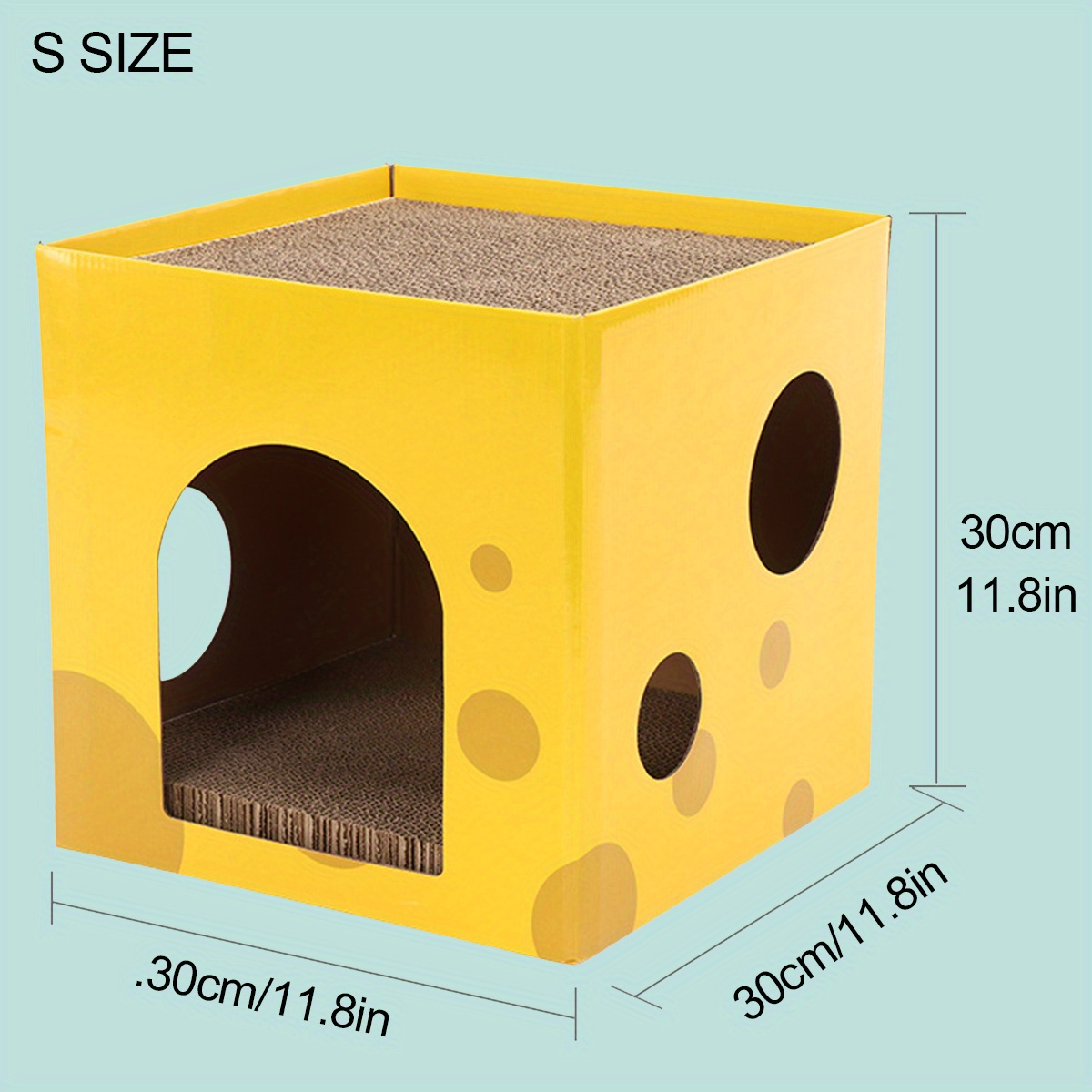 Cat Scratcher Cardboard House Carton For Cats With Diy Corrugated Cat 
