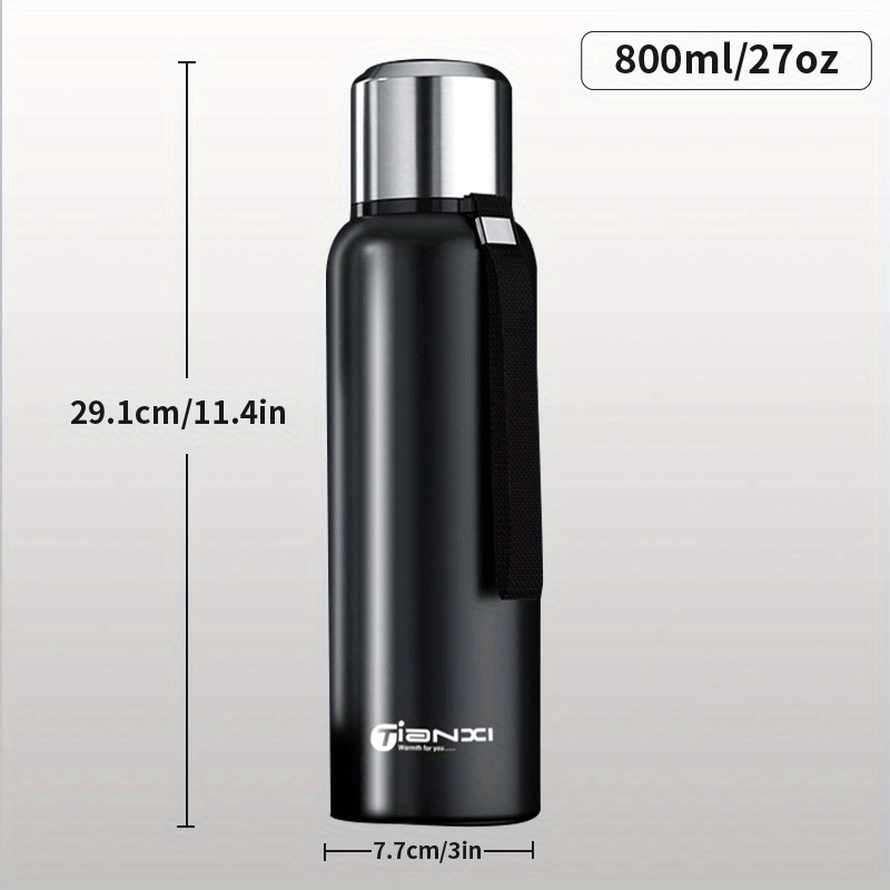 GIANXI Outdoor Thermos Large Capacity Stainless Steel Bottle Vacuum Flasks  Portable Leakage-proof Travel Hiking Thermos Bottle
